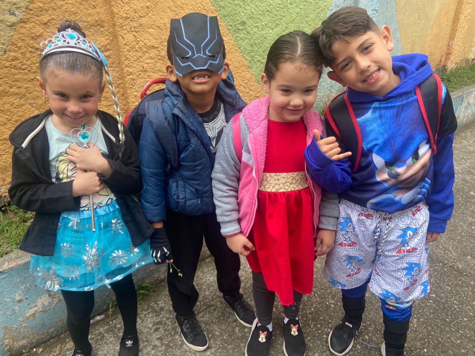 Passeio escolar com crianças