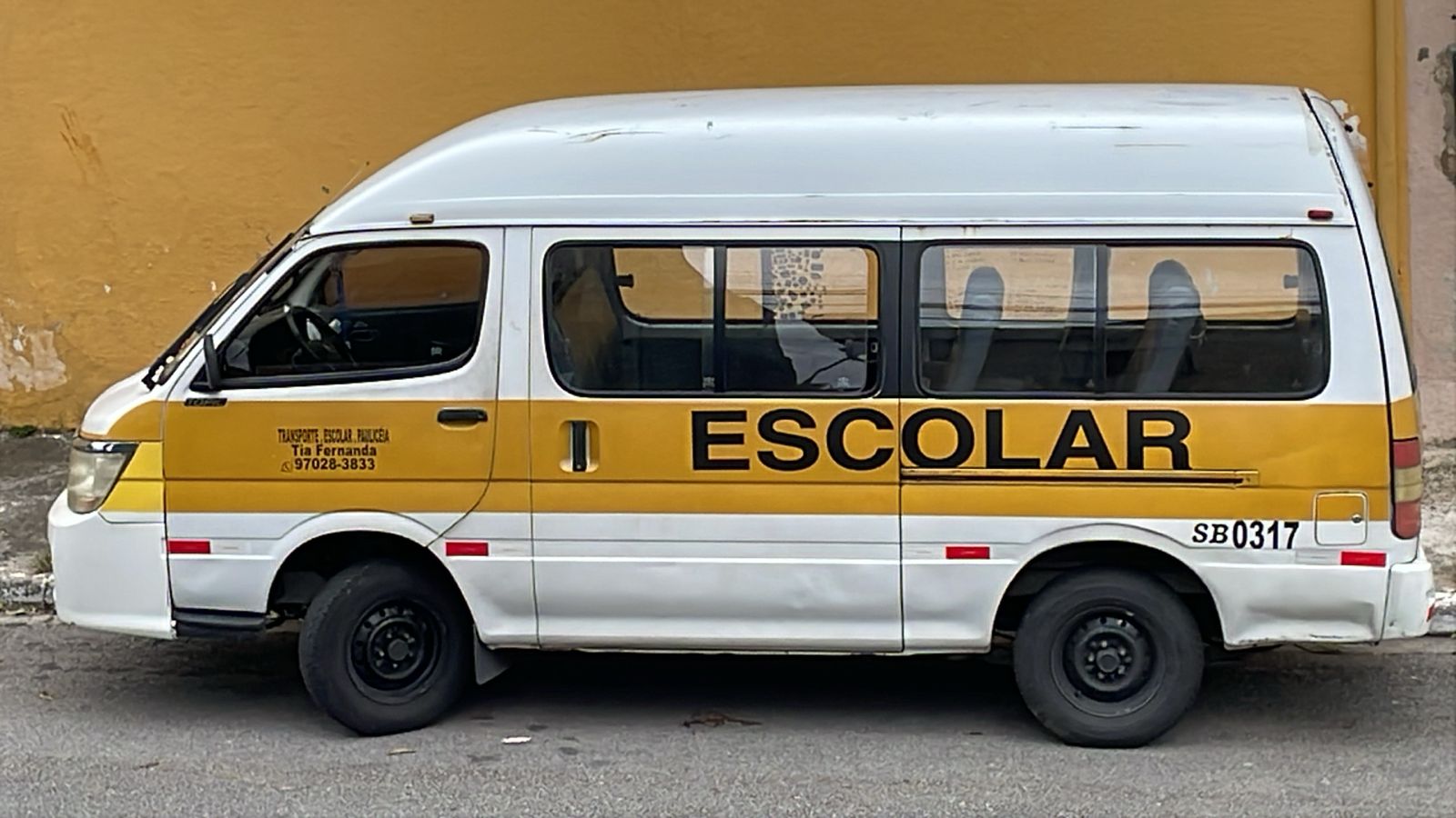 Van escolar externa